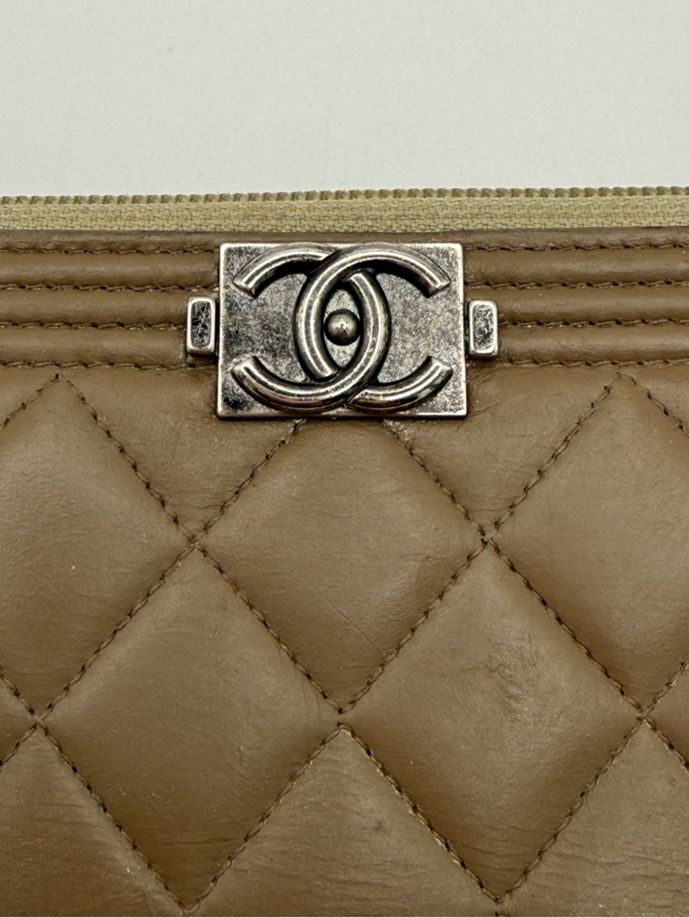 Chanel Boy Quilted Zip Around Wallet with Box - Picture 7 of 15